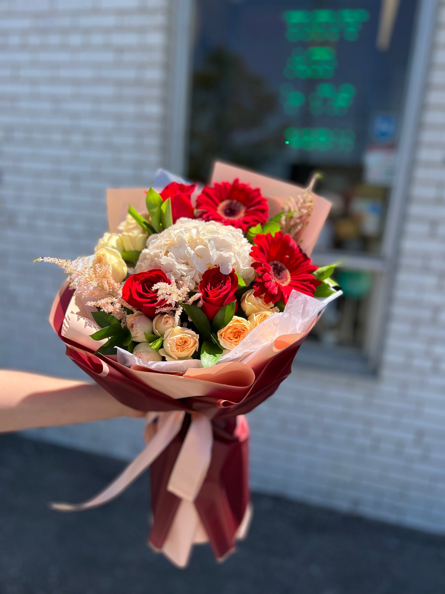 Crimson Glow Bouquet