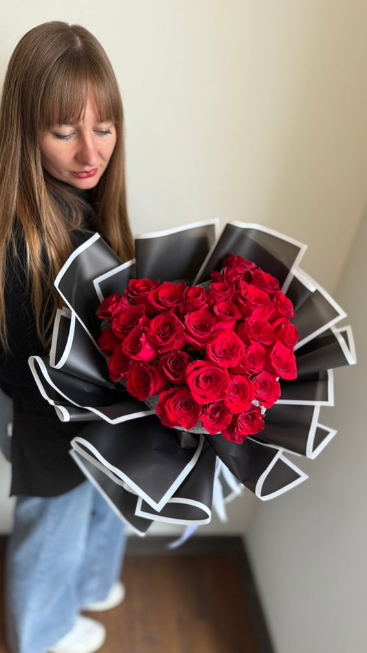 Heart Shaped Rose Bouquet | Richmond Hill Florist
