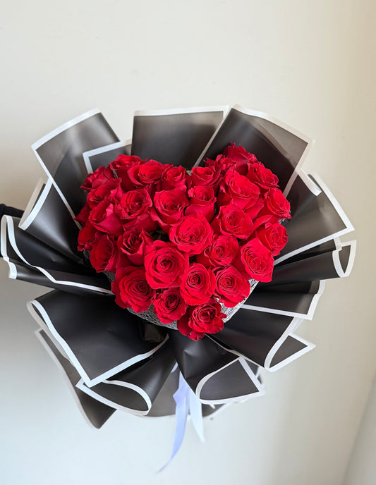 Heart Shaped Rose Bouquet | Woodbridge Florist