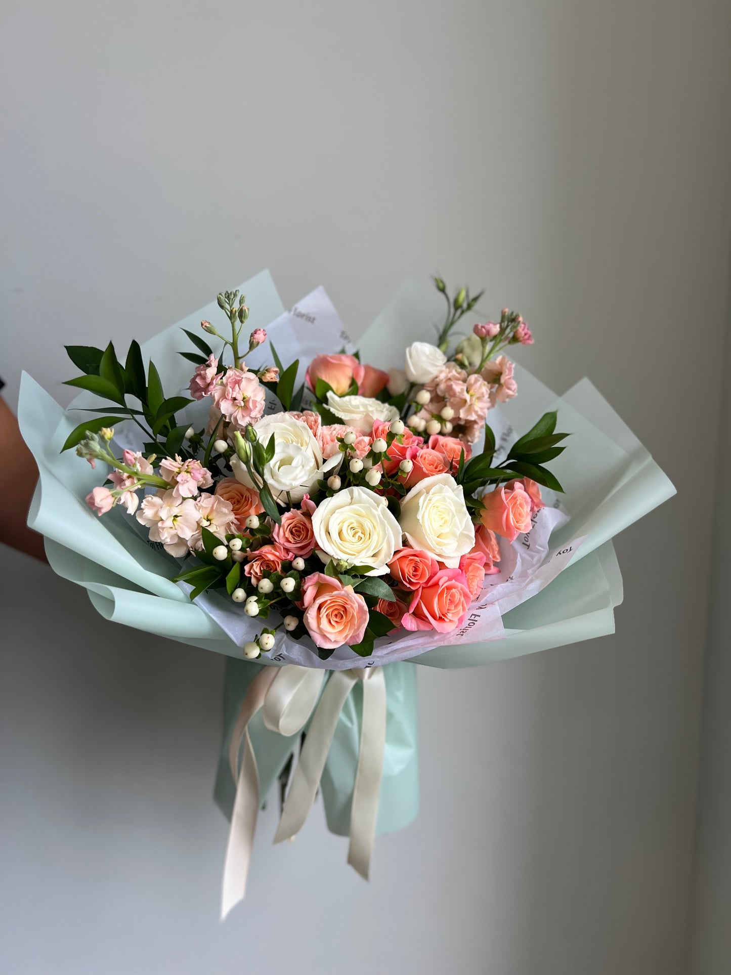Soft & Sweet Gift - Peach Whisper Flower Bouquet