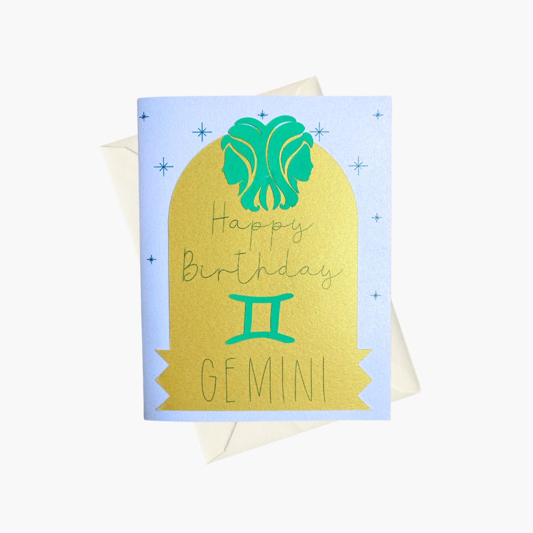 Gemini - Happy Birthday greeting card