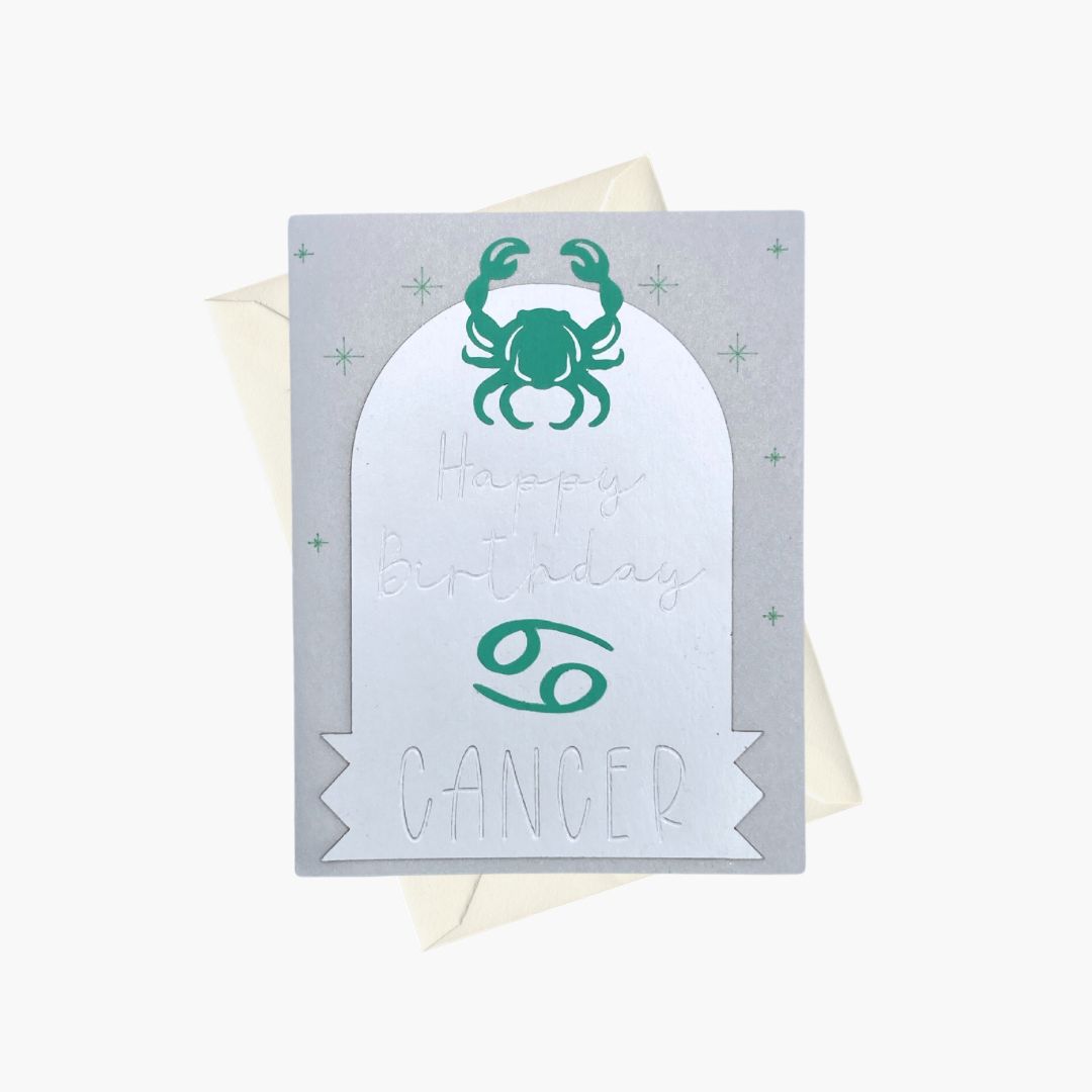 Cancer - Happy Birthday greeting card