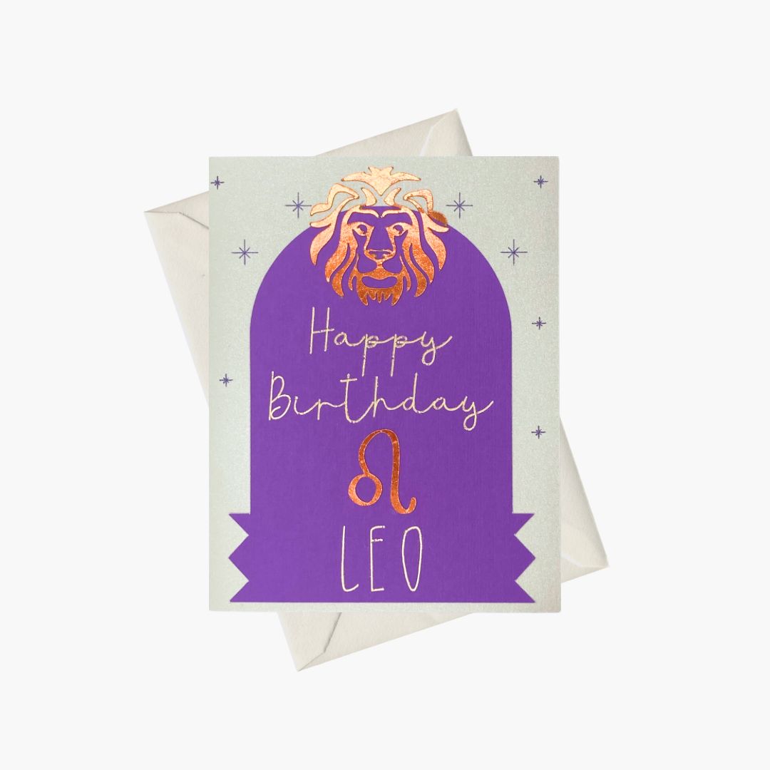 Leo - Happy Birthday greeting card