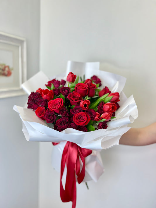 All Red Valentines Bouquet