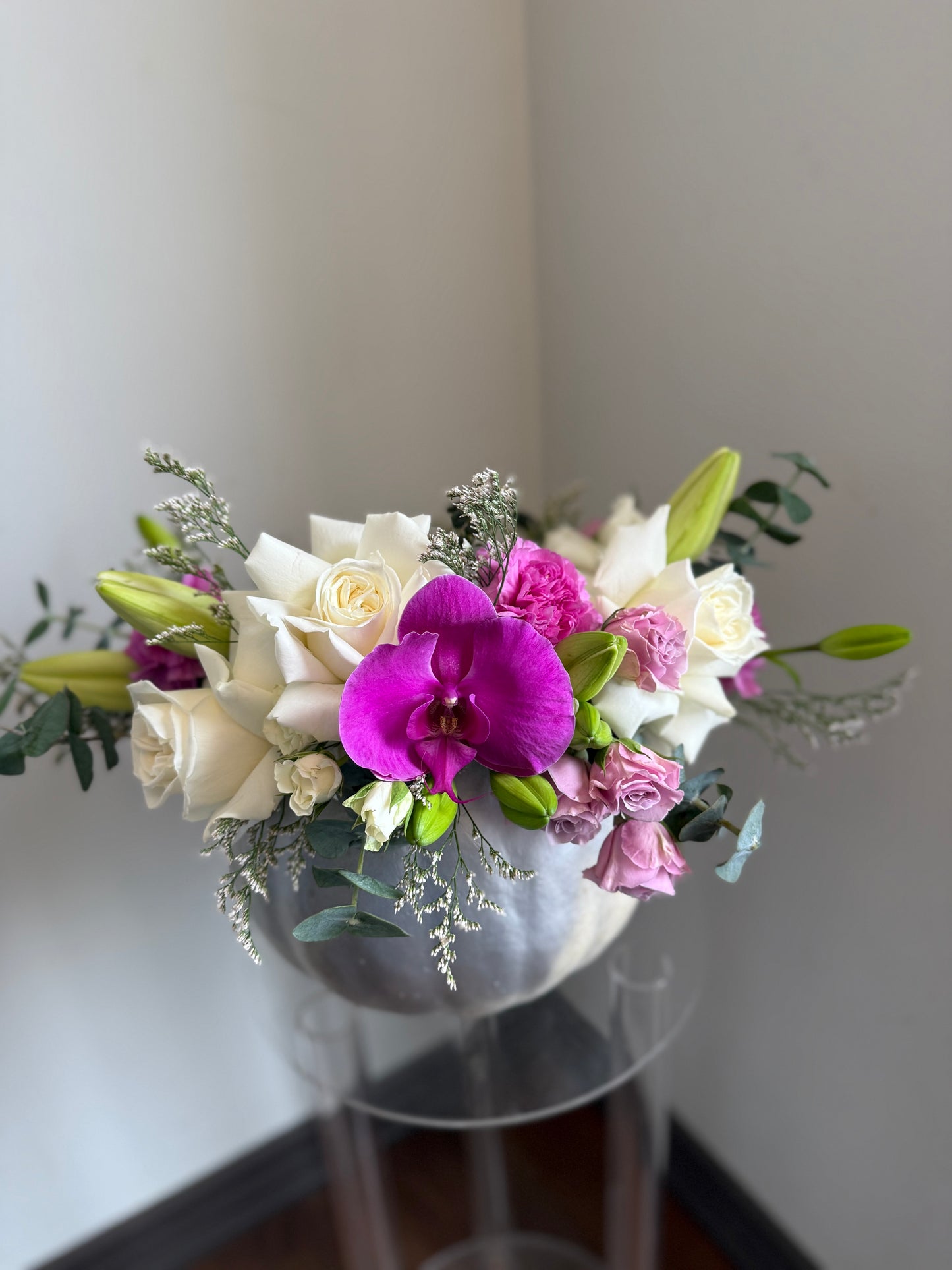 Orchid Pumpkin Arrangement LARGE