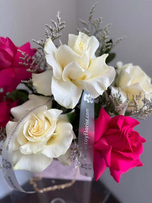 J’adore Pink & White Roses