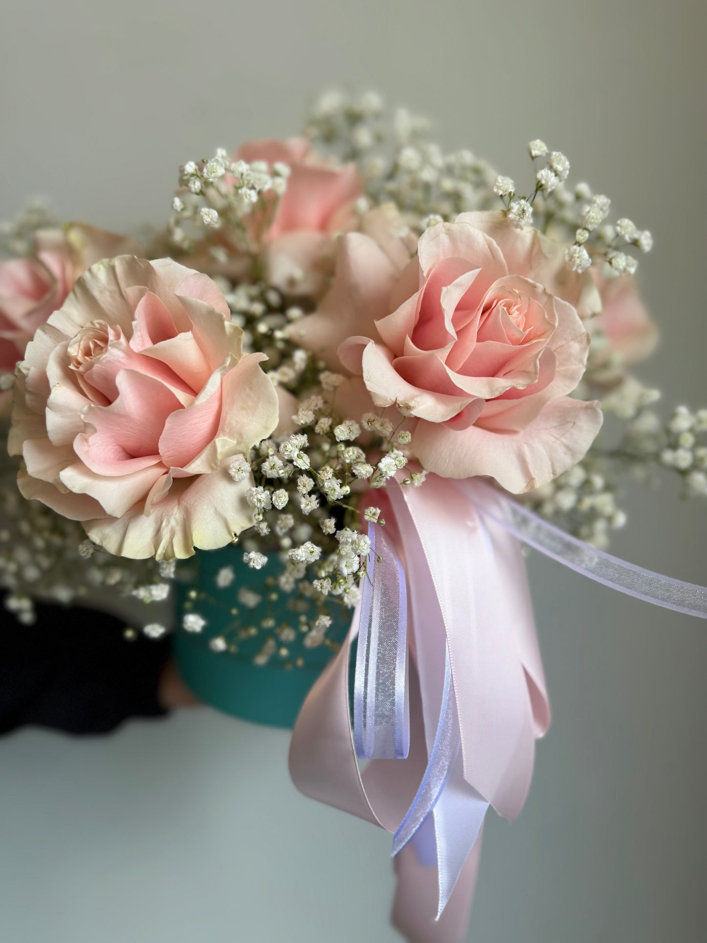 Pink Rose Flower Box