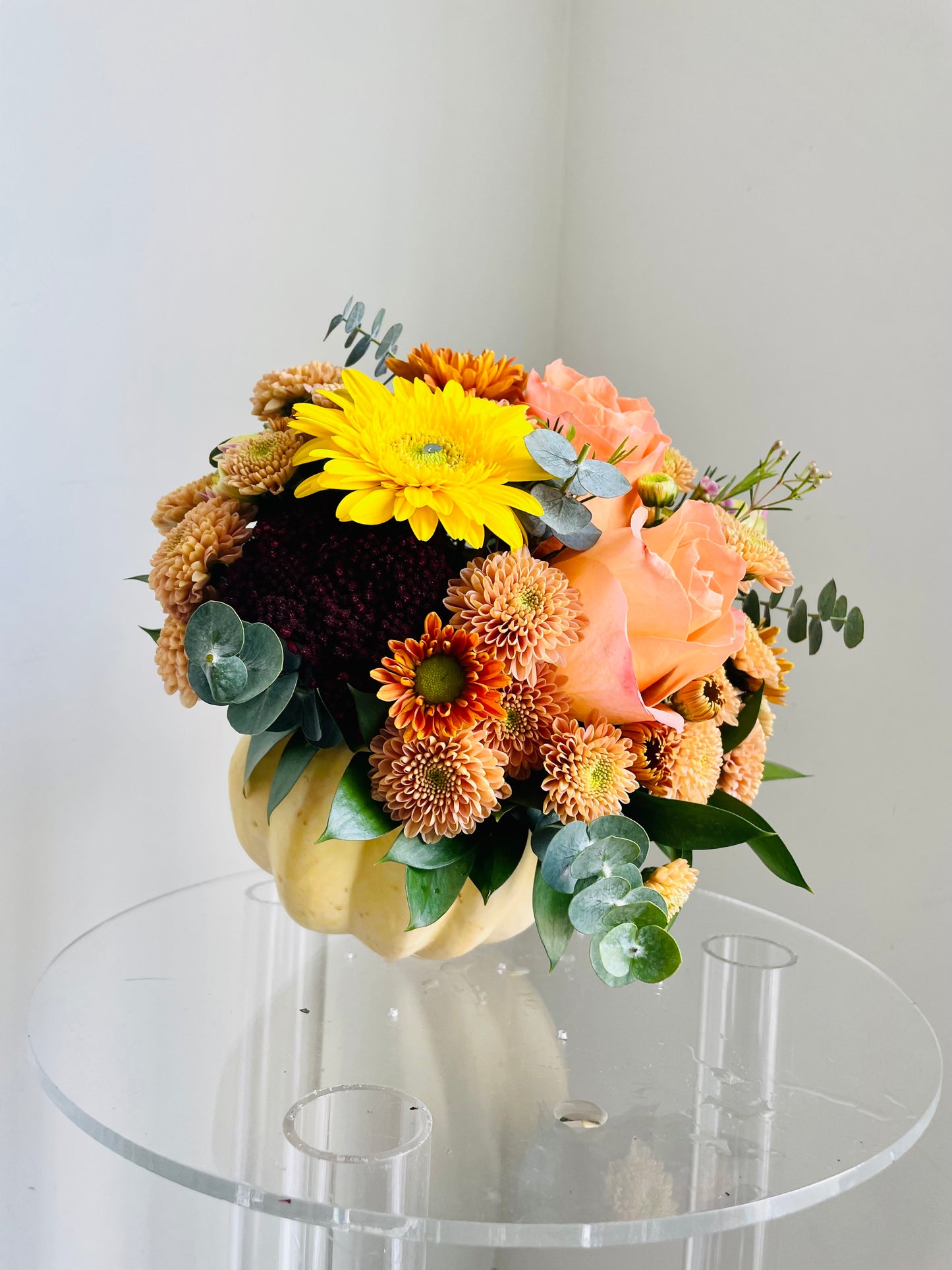 Pumpkin Vase Floral Arrangement - Toy Florist