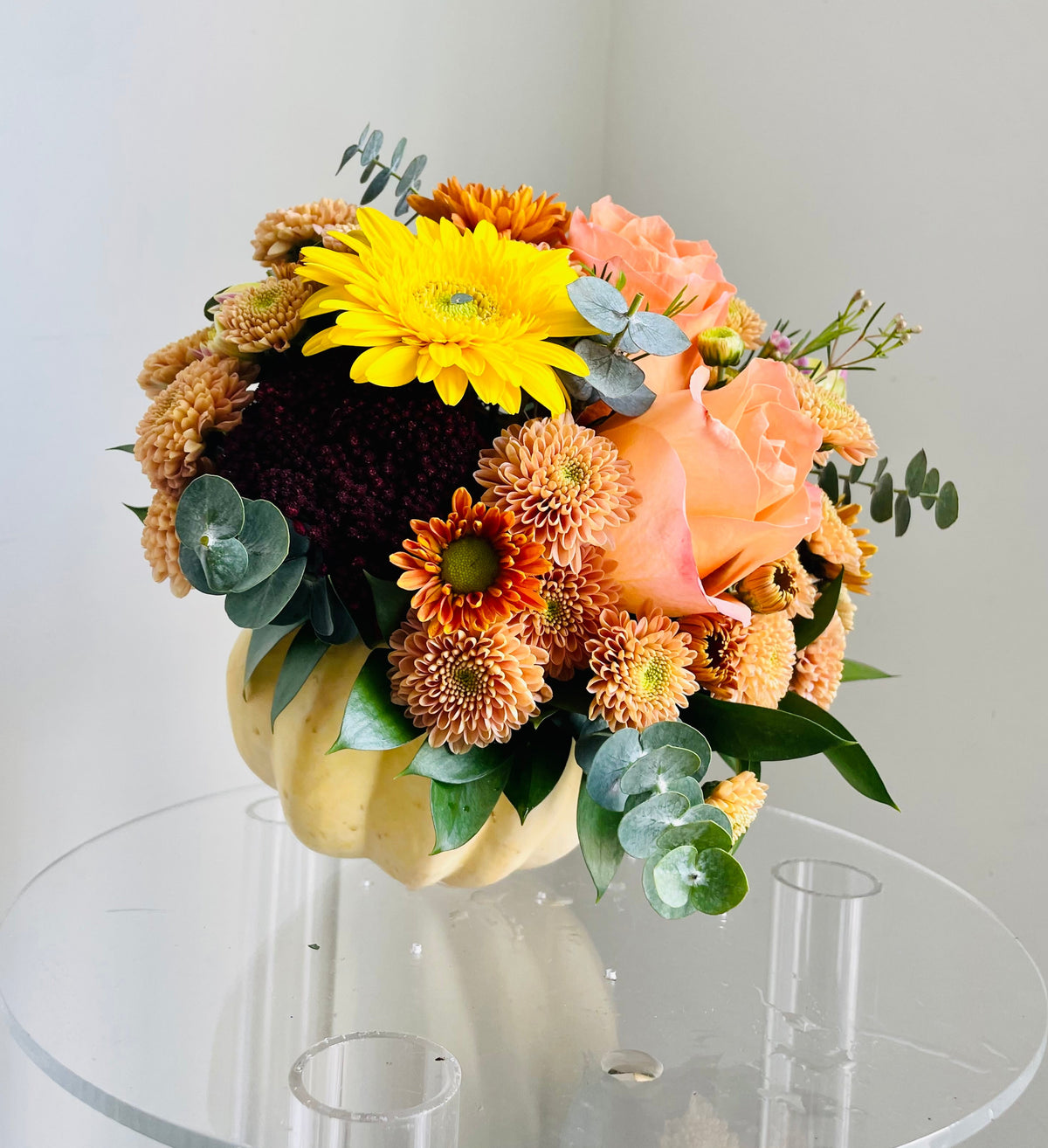 Pumpkin Vase Floral Arrangement - Toy Florist