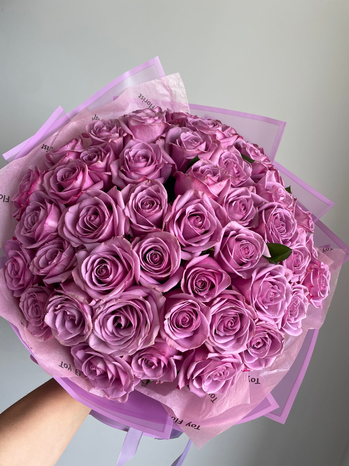 Fifty purple roses - Toy Florist