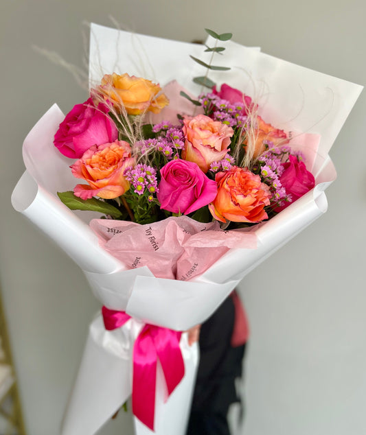 pink roses