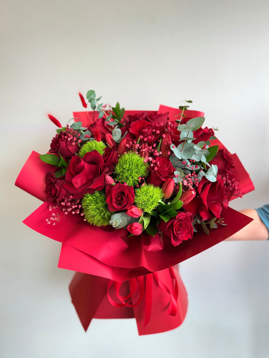 Flowers for Her Birthday/Anniversary - Scarlet Passion