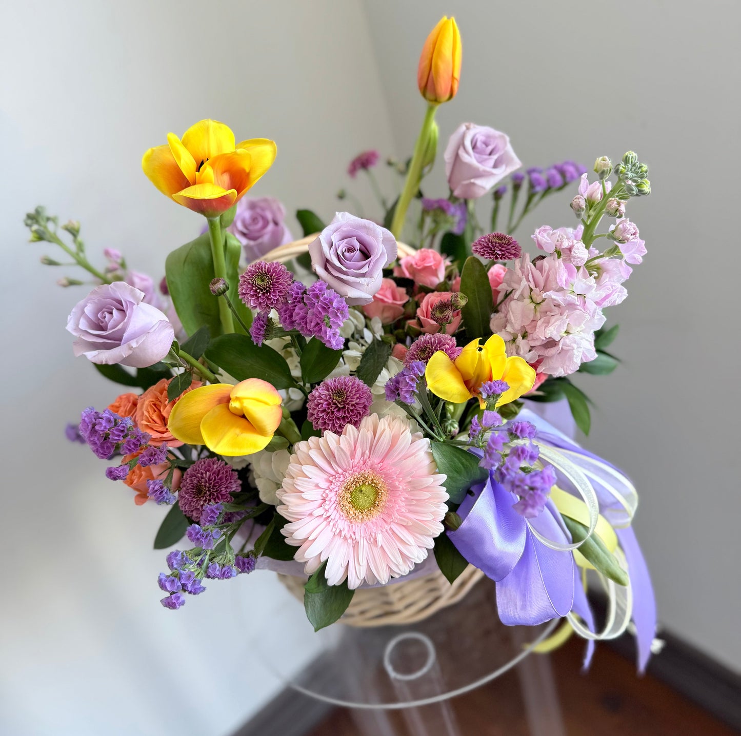 Spring Awakening Basket Arrangement