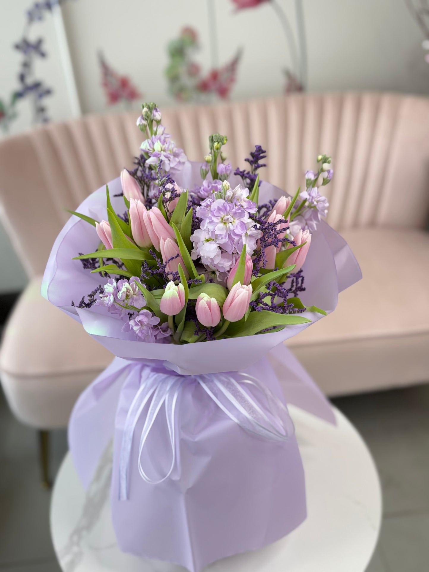 bouquet of flowers tulips toy florist