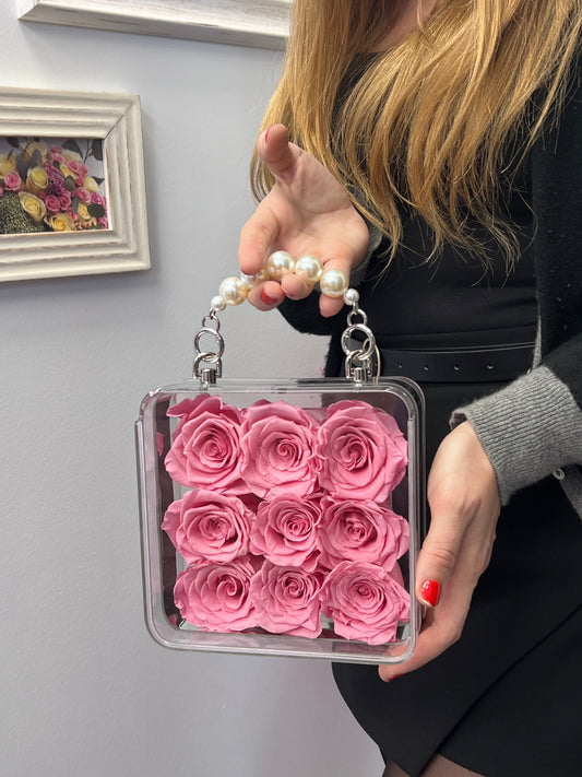 pink eternal rose preserved rose Toy Florist