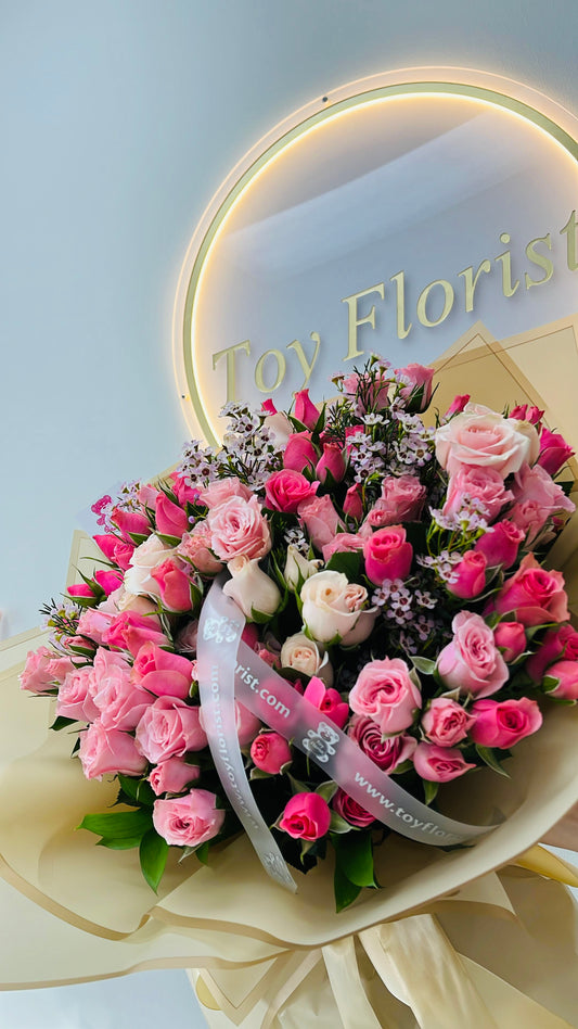 pink roses flowers