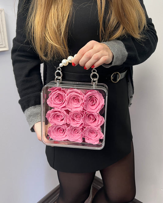 preserved rose pink eternal rose Toy Florist