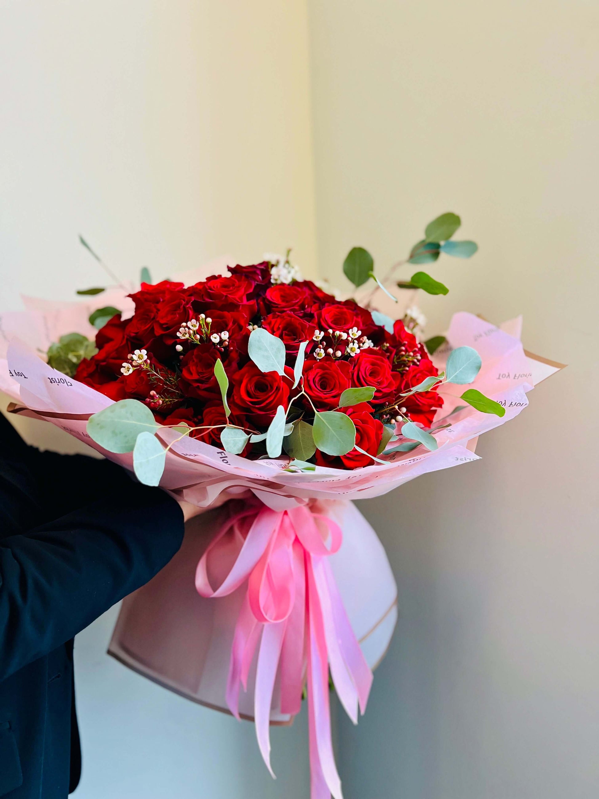 50 Red Roses Bouquet - Toy Florist