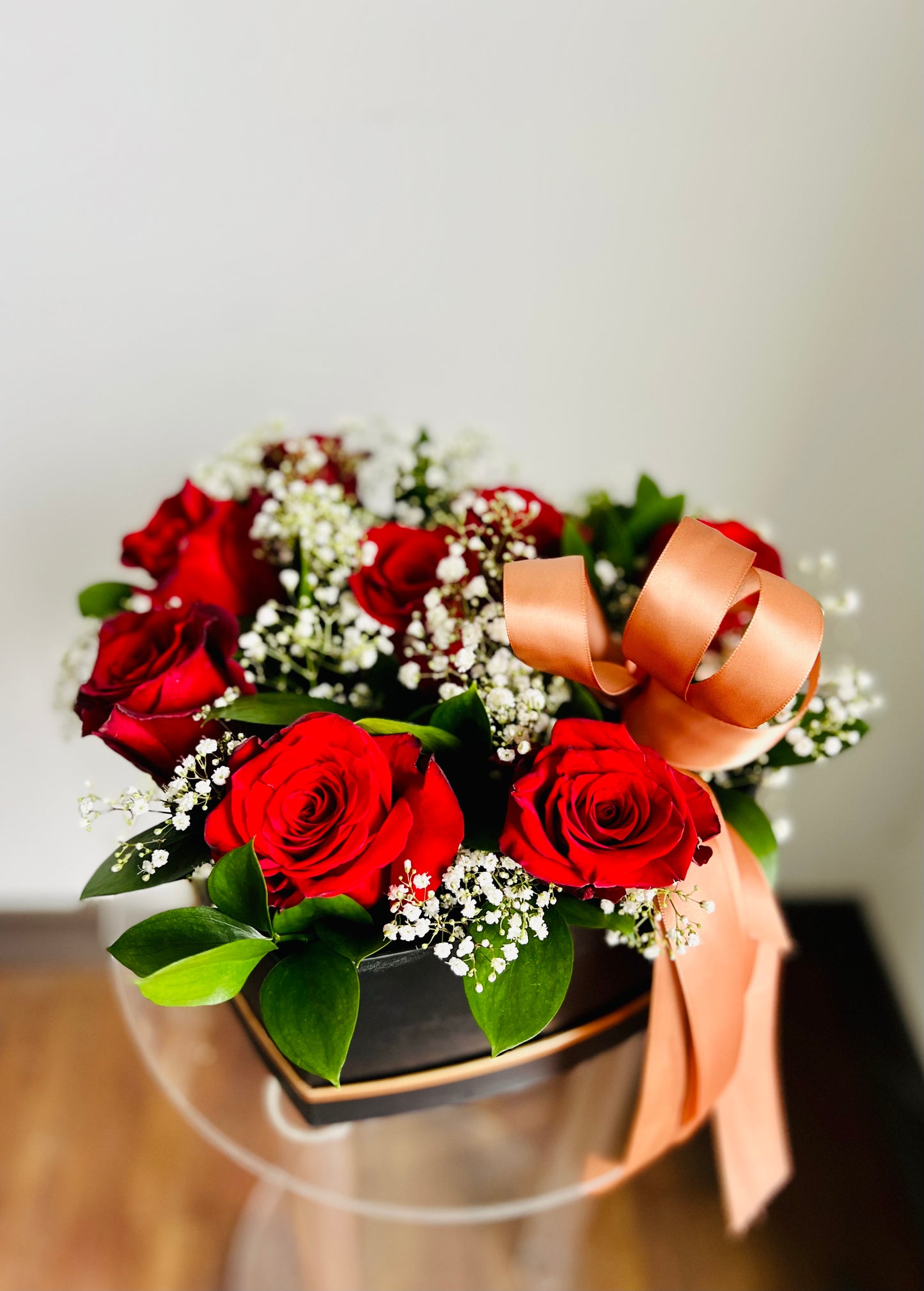 YOU ARE MY VALENTINE heartshaped red rose box - Toy Florist