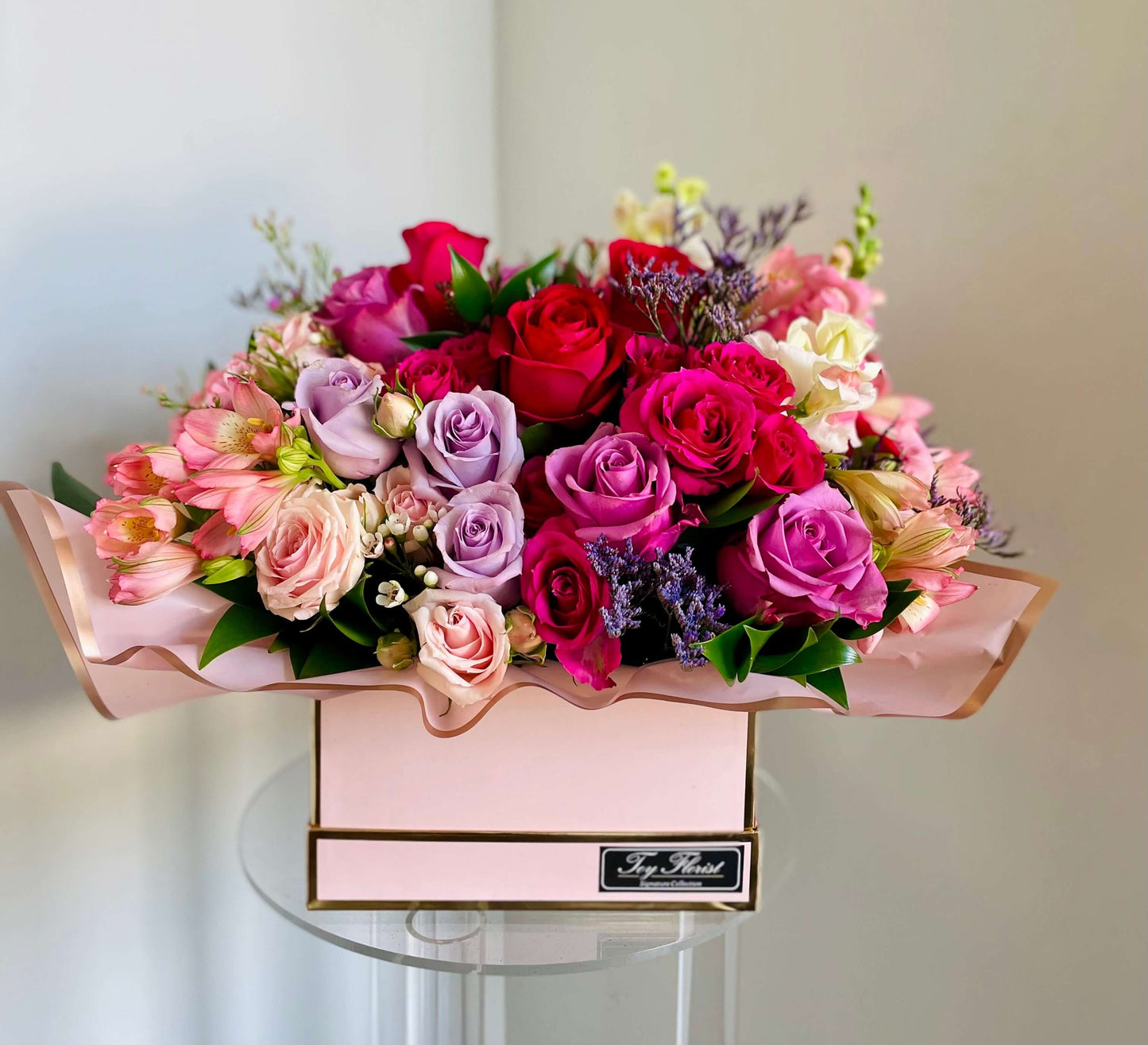 Pink Explosion Box arrangement