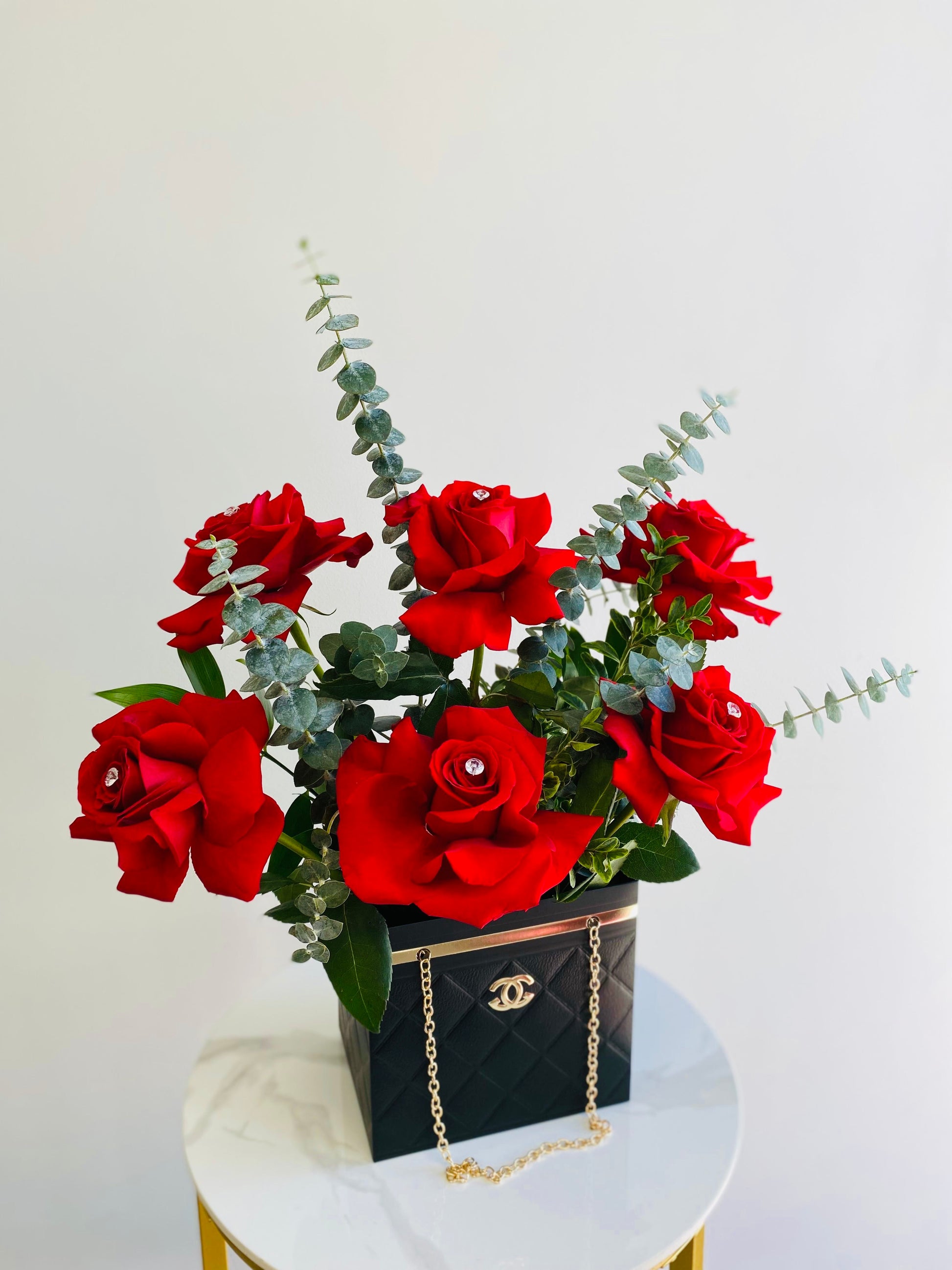 Red Rose Diamond Box - Toy Florist