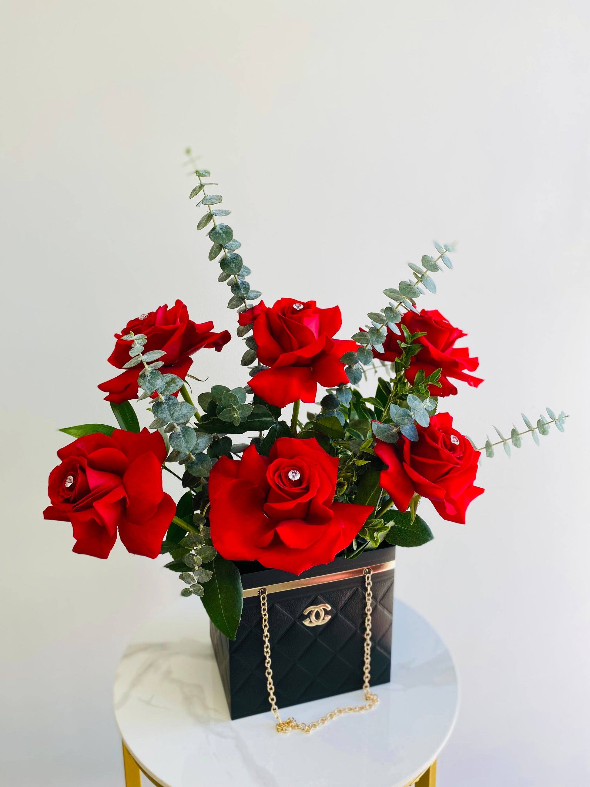 Red Rose Diamond Box with Premium Long-Stem Roses Red Rose Diamond Box with Premium Long-Stem Roses
