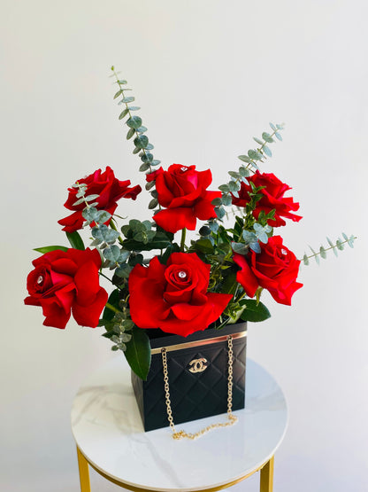 Red Rose Diamond Box