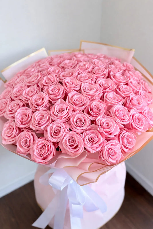 70 premium long-stem pink roses