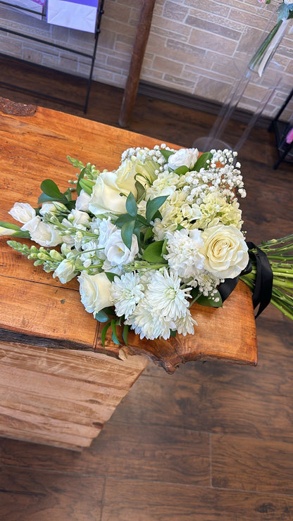 Funeral white flowers
