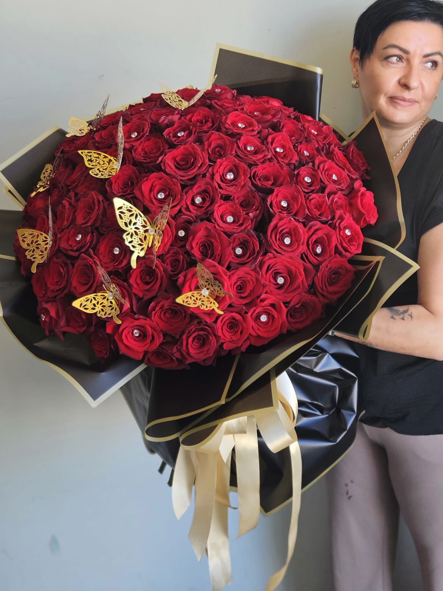 Diamond Rose Bouquet