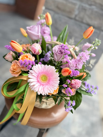 Spring Awakening Basket Arrangement