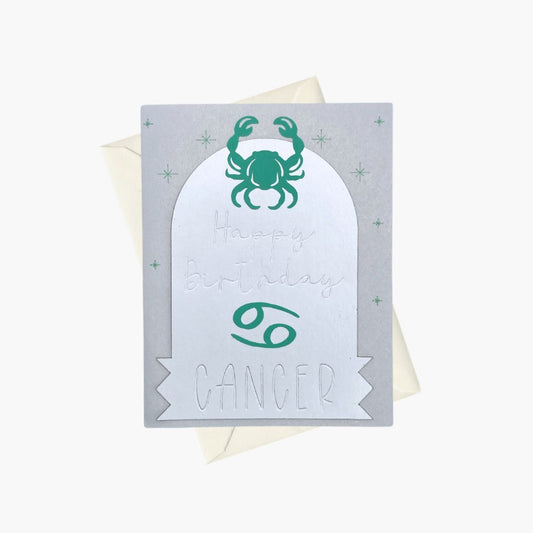 Cancer - Happy Birthday greeting card