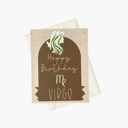 Virgo - Happy Birthday greeting card
