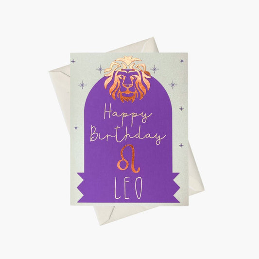 Leo - Happy Birthday greeting card