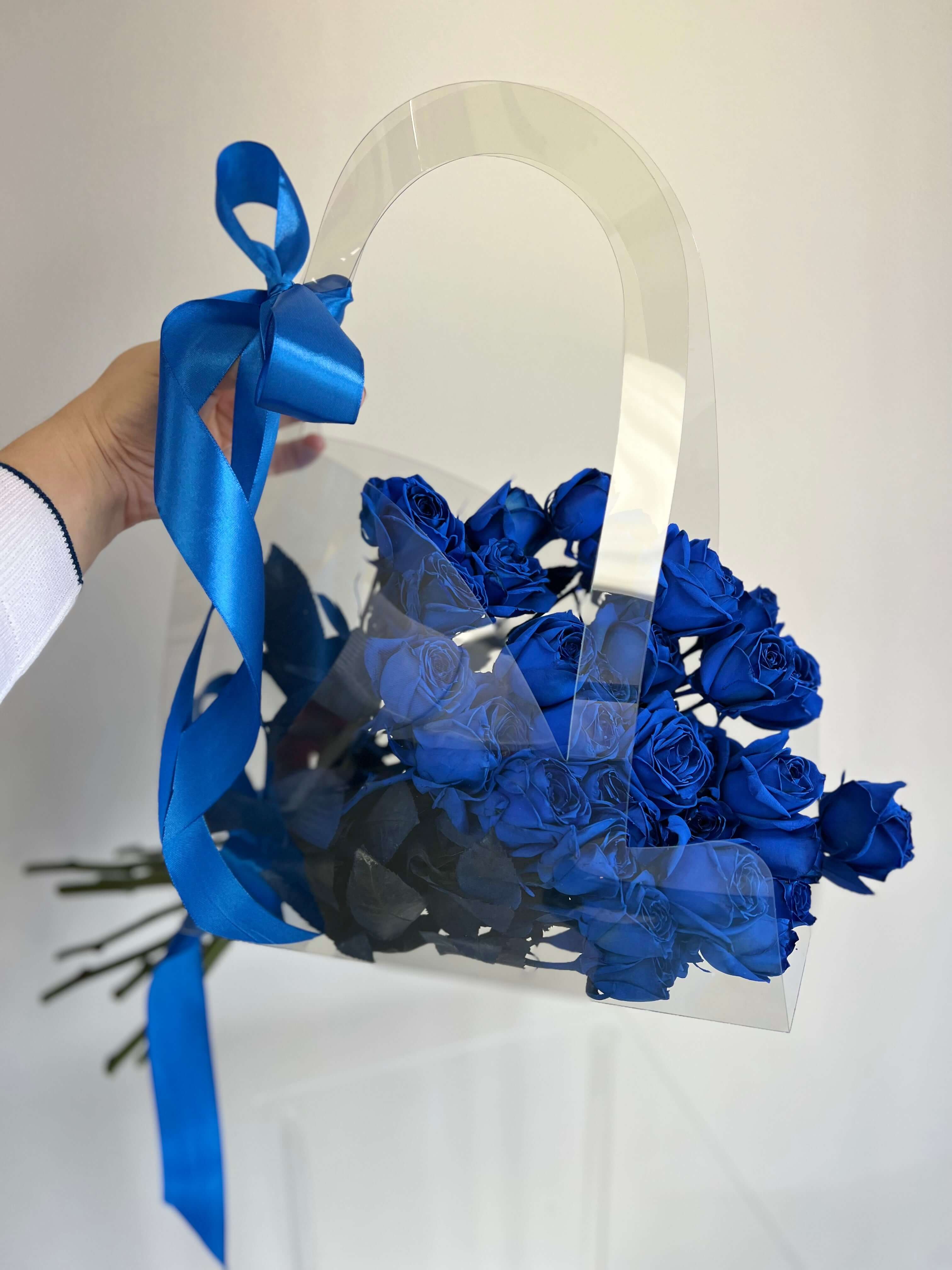 White Roses Sprayed Blue Blue Spray Roses: Fresh Blue Roses for Any Occasion