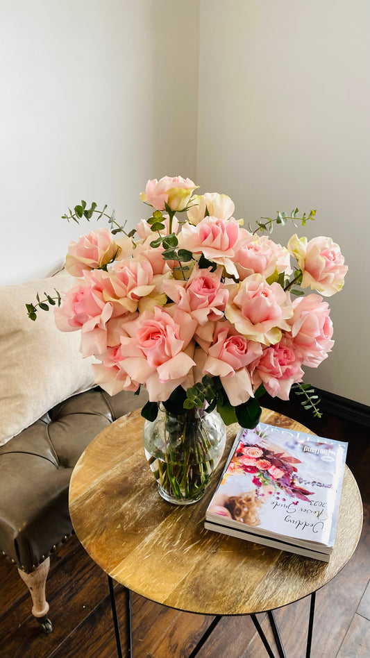 French Rose Vase Arrangement - Toy Florist