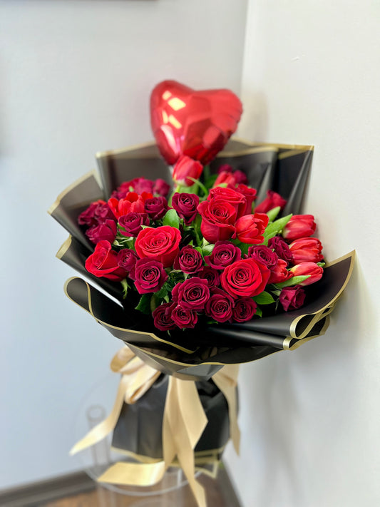 All Red Valentines Bouquet