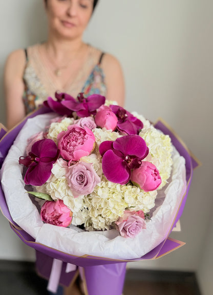Royal Amethyst – Luxury Peony, Orchid, Hydrangea, Rose Bouquet | Toronto &amp; GTA Flower Delivery