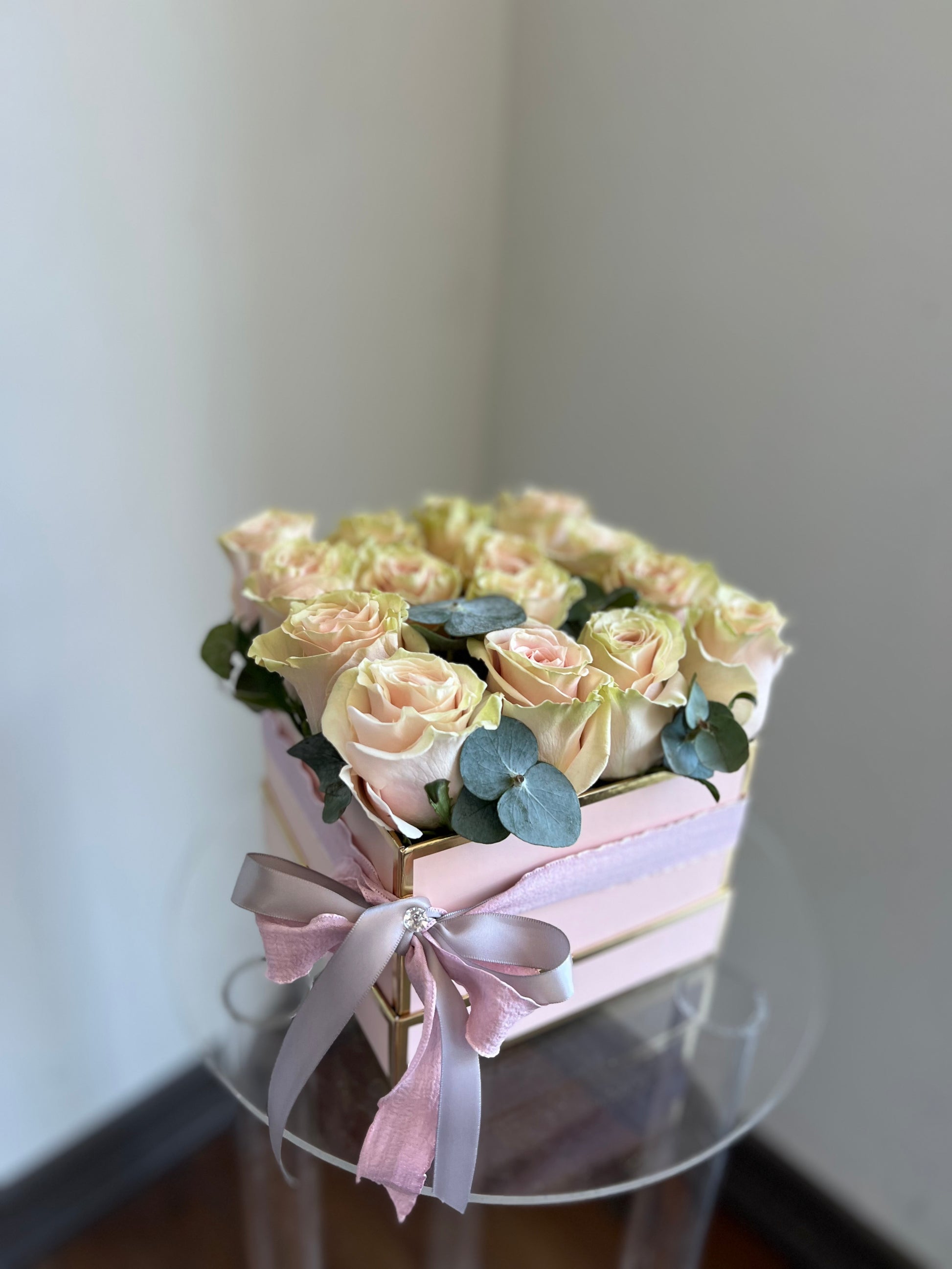 Golden Rose Box - Toy Florist