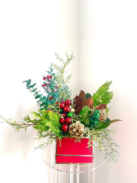 Florist’s Choice - Red Box Arrangement
