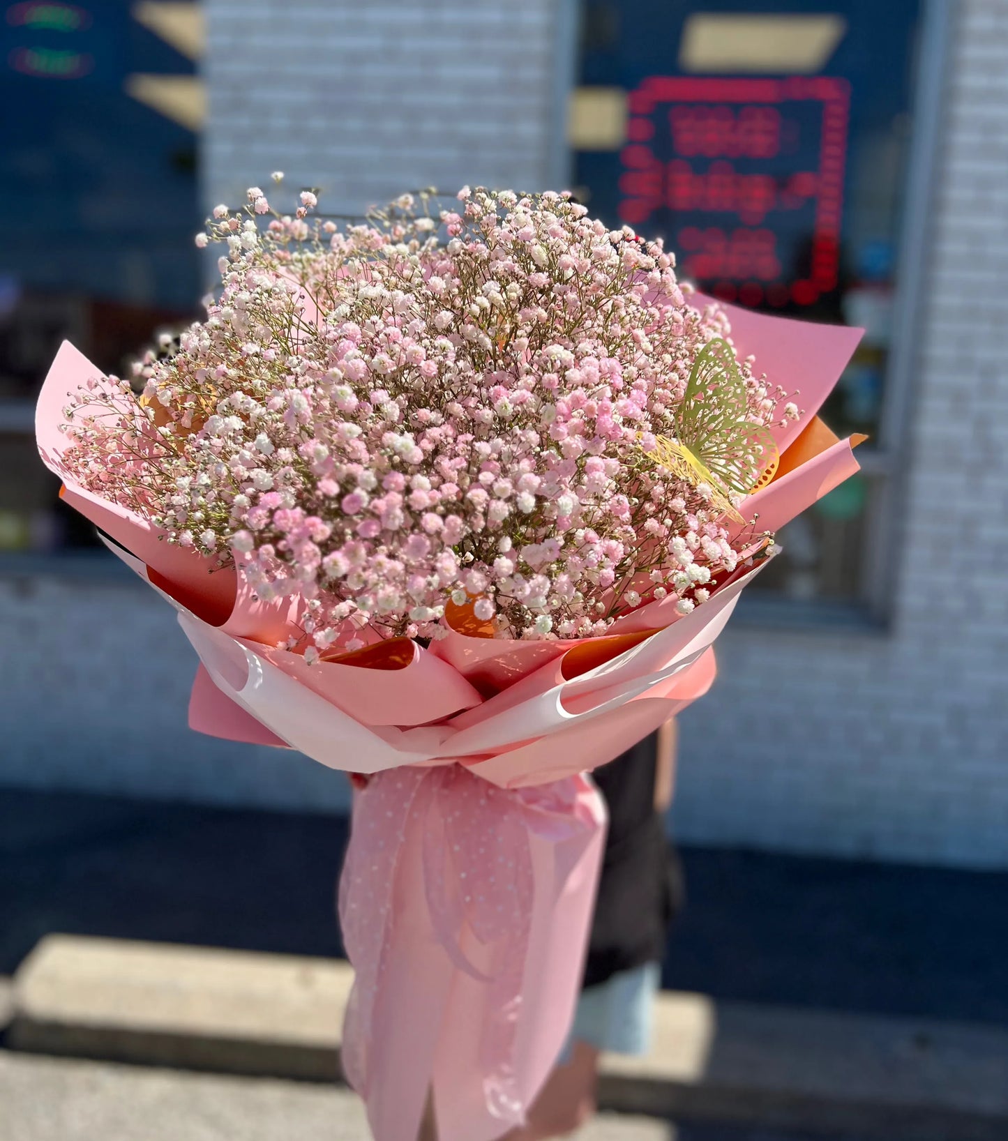 Pink Cloud Cherry Blossom Bouquet