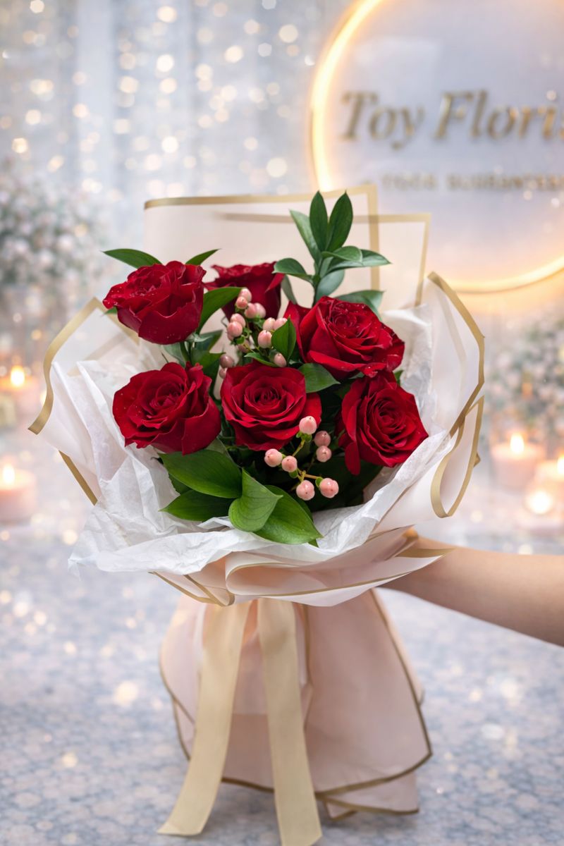 Red Romance Petite Bouquet