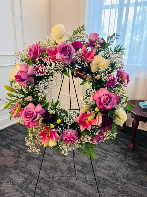 Loving Memory Funeral Wreath