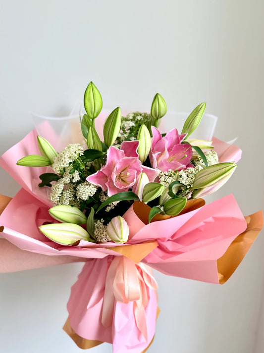 Pink Lily Bouquet