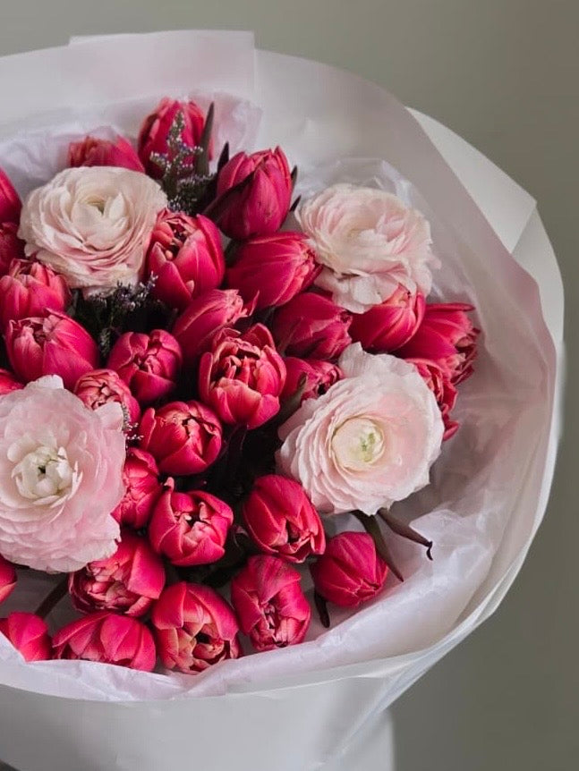 Rosy Tulip Mix Toy Florist