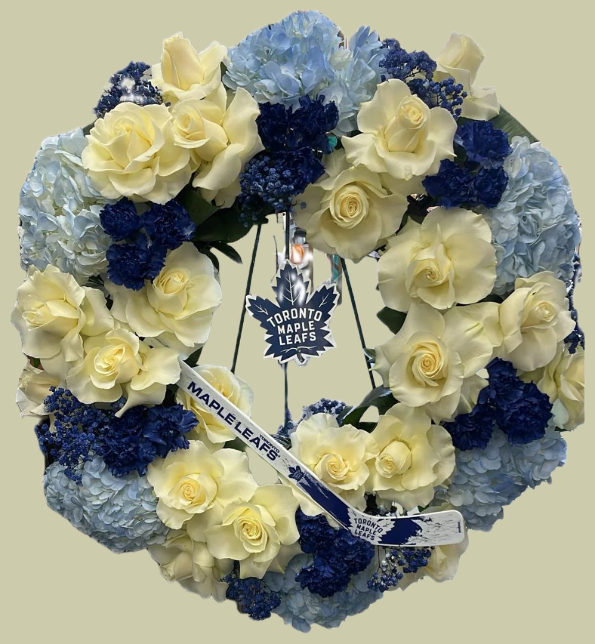 Toronto Maple Leafs Tribute Funeral Wreath Vaughan Flower Shop