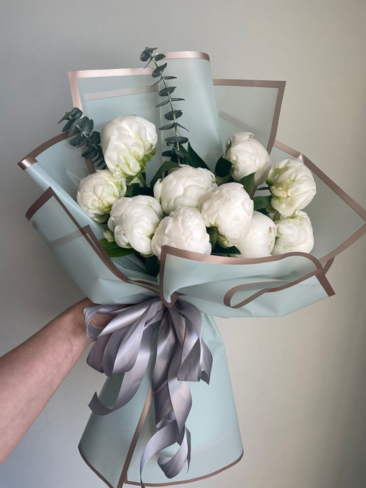 White Peonies Bouquet