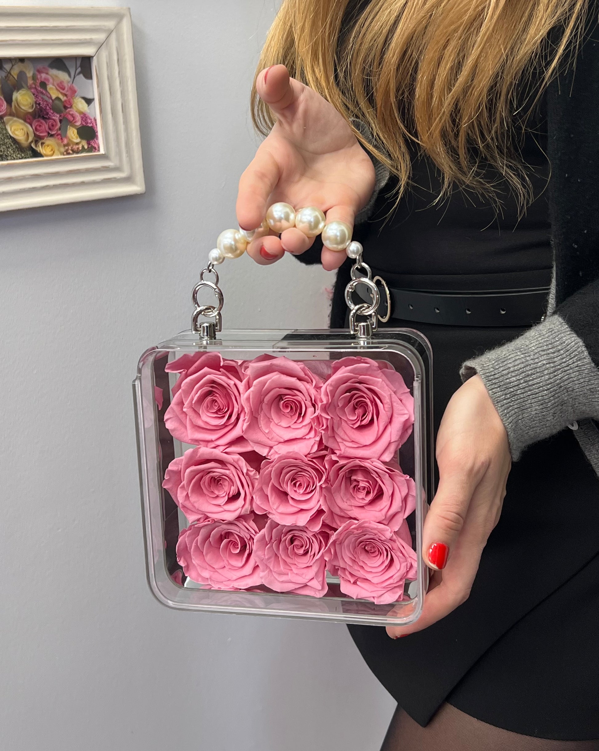 pink eternal rose preserved rose Toy Florist Vaughan