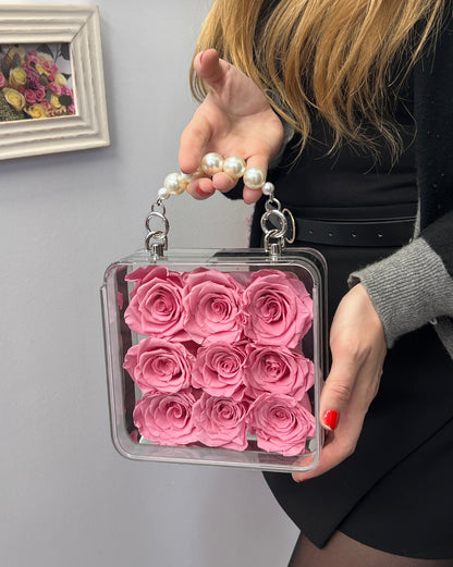 pink eternal rose preserved rose Toy Florist Vaughan