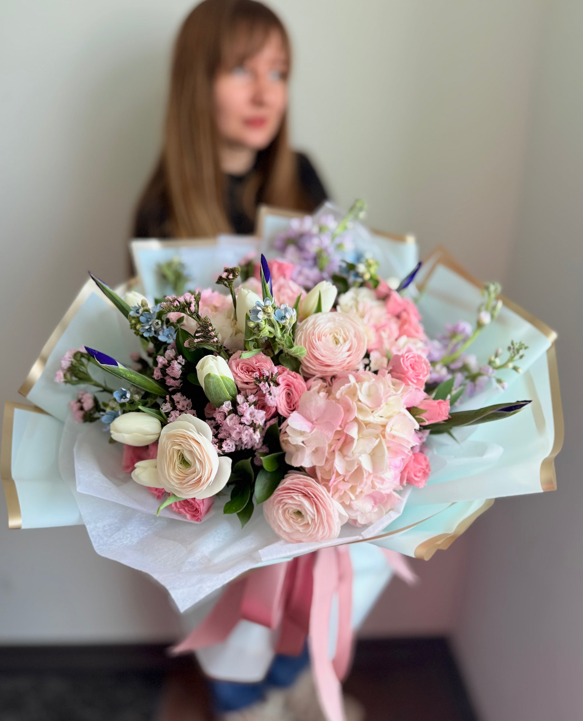 ranunculus bouquet tulip flowers Toy Florist Toronto Flower Shop